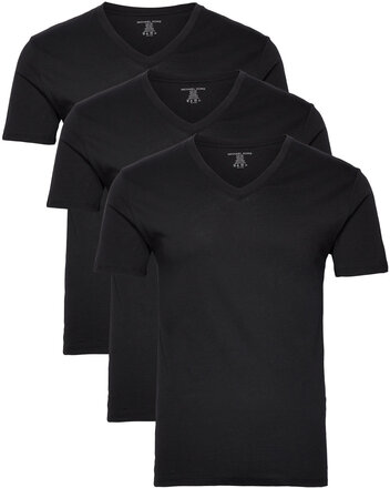 Pc Basic V Neck 3 Pack Tops T-Kortærmet Skjorte Black Michael Kors