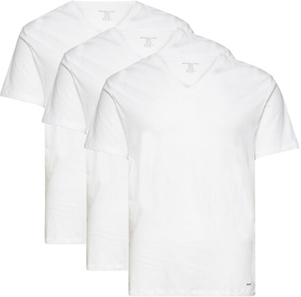 Pc Basic V Neck 3 Pack Tops T-Kortærmet Skjorte White Michael Kors