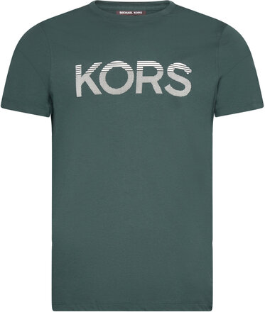 Tipped Kors Tee Tops T-shirts Short-sleeved Green Michael Kors