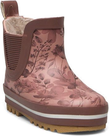 Short Winter Wellies - Aop Shoes Rubberboots Low Rubberboots Lined Rubberboots Pink Mikk-line