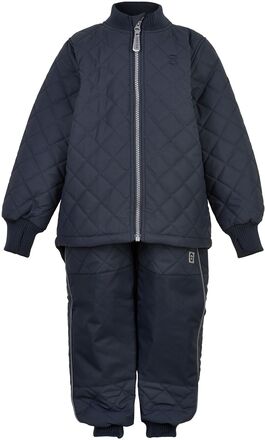 Duvet Set W. Fleece Outerwear Thermo Outerwear Thermo Sets Blå Mikk-line*Betinget Tilbud