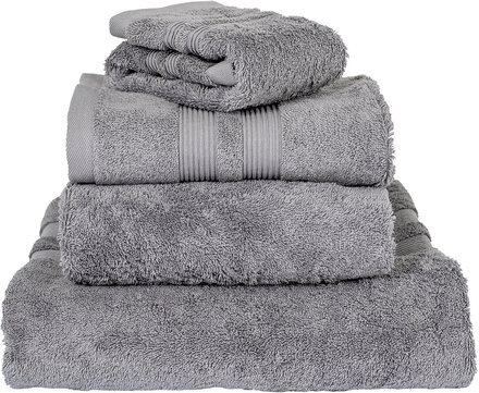 Fontana Towel Organic Home Textiles Bathroom Textiles Towels & Bath Towels Grå Mille Notti*Betinget Tilbud