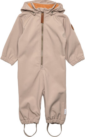 Arno Softshell Suit Outerwear Coveralls Softshell Coveralls Beige Mini A Ture*Betinget Tilbud