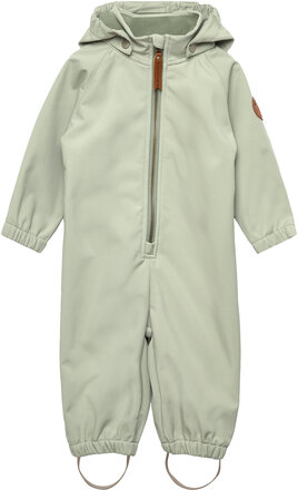 Arno Softshell Suit Outerwear Coveralls Softshell Coveralls Grønn Mini A Ture*Betinget Tilbud