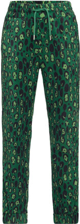 Leopard Fleece Trousers Outerwear Fleece Outerwear Fleece Trousers Grønn Mini Rodini*Betinget Tilbud