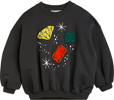 Jewels Application Sweatshirt Tops Sweatshirts & Hoodies Sweatshirts Black Mini Rodini