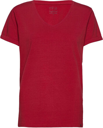 Adele Tee T-shirts & Tops Short-sleeved Rød Minus*Betinget Tilbud