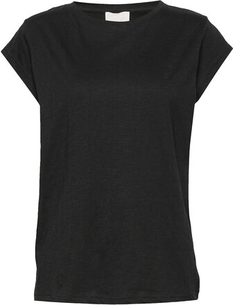 Leti T-Shirt Tops T-shirts & Tops Short-sleeved Black Minus