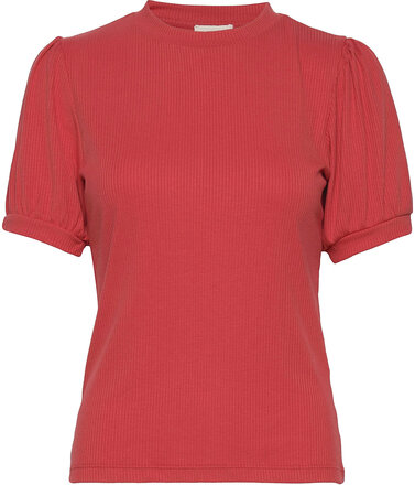 Johanna T-Shirt T-shirts & Tops Short-sleeved Rød Minus*Betinget Tilbud