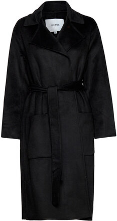 Chantal Coat Outerwear Coats Winter Coats Svart Minus*Betinget Tilbud