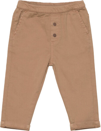 Pants Twill Bottoms Trousers Brown Minymo