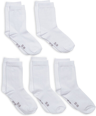 Ankle Sock -Solid Socks & Tights Socks Hvit Minymo*Betinget Tilbud