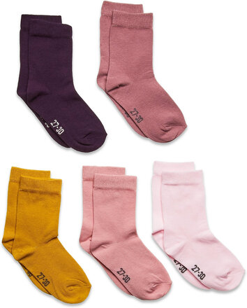 Ankle Sock - Multi Sockor Strumpor Pink Minymo