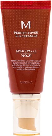 Missha M Perfect Cover B.b Cream Spf42 / Pa+++ No.21 Color Correction Creme Bb Creme Missha
