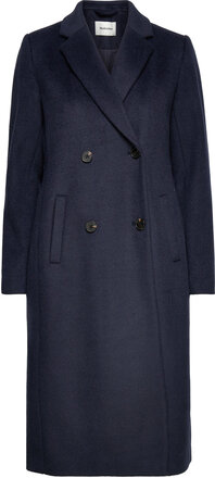 Odelia Long Coat Outerwear Coats Winter Coats Navy Modström