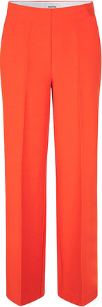 Nelli Pants Bottoms Trousers Straight Leg Orange Modström