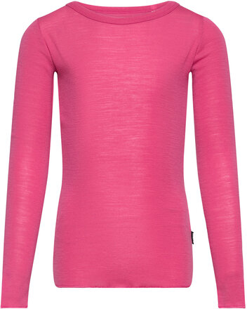 Rihanna Wool Tops T-shirts Long-sleeved T-shirts Pink Molo