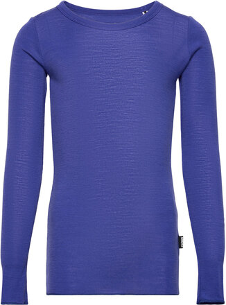 Rihanna Wool Tops T-shirts Long-sleeved T-shirts Blue Molo