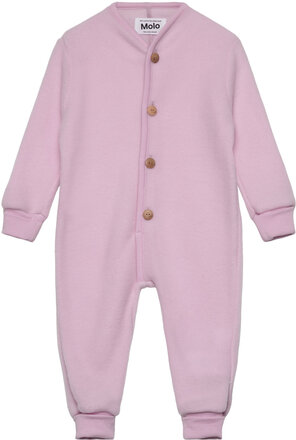 Umar Outerwear Fleece Outerwear Fleece Coveralls Pink Molo