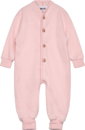 Umar Outerwear Fleece Outerwear Fleece Coveralls Pink Molo