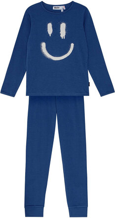 Lue Pyjamas Set Blue Molo