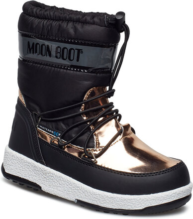 Mb Moon Boot W.e. Jr Girl Soft Wp Vinterstövlar Pull On Black Moon Boot