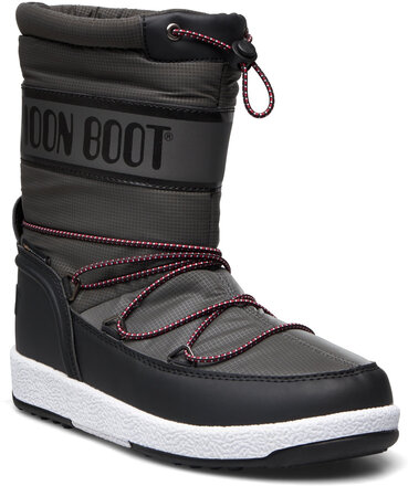 Mb Moon Boot Jr Boy Sport Vinterstøvletter Pull On Svart Moon Boot*Betinget Tilbud