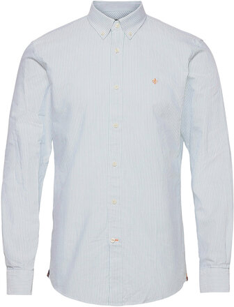 Douglas Stripe Shirt-Slim Fit Skjorte Uformell Blå Morris*Betinget Tilbud