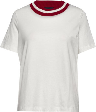 Corrine Tee T-shirts & Tops Short-sleeved Hvit Morris Lady*Betinget Tilbud