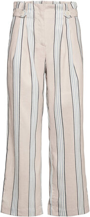 Elsa Trousers Bottoms Trousers Wide Leg Beige Morris Lady