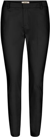 Mmabbey Night Pant Bottoms Trousers Slim Fit Trousers Black MOS MOSH