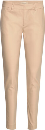 Mmabbey Night Pant Bottoms Trousers Slim Fit Trousers Beige MOS MOSH