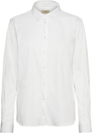 Mmtina Jersey Shirt Tops Shirts Long-sleeved White MOS MOSH