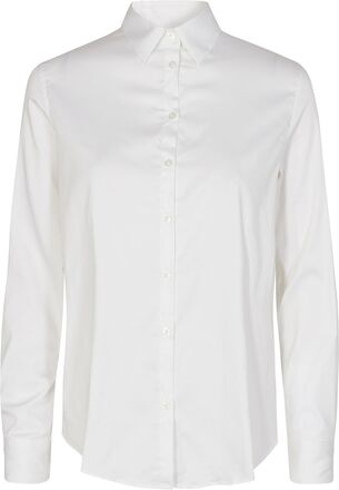Mmmartina Shirt Tops Shirts Long-sleeved White MOS MOSH