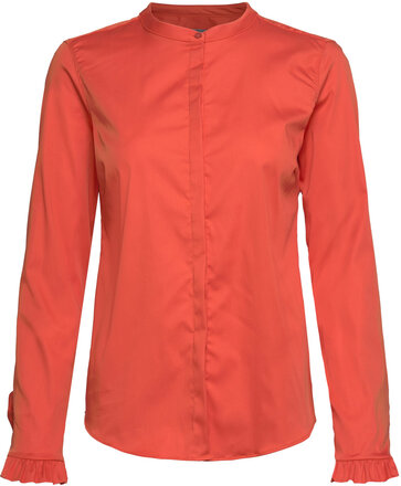 Mattie Shirt Tops Blouses Long-sleeved Orange MOS MOSH