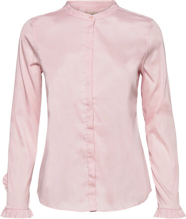 Mattie Shirt Tops Blouses Long-sleeved Pink MOS MOSH