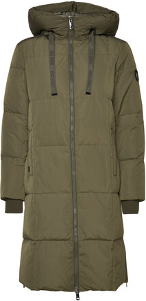 Nova Square Down Coat Fodrad Rock Khaki Green MOS MOSH