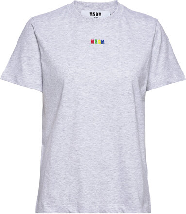 T-Shirt T-shirts & Tops Short-sleeved Grå MSGM*Betinget Tilbud