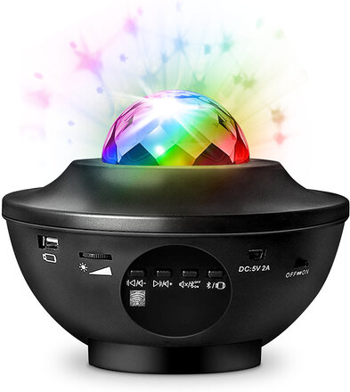 Music Star Galaxy Projector Speaker Toys Electronic & Media Multi/patterned Music