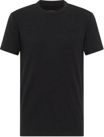 Style Aaron C Basic T-shirts Short-sleeved Svart MUSTANG*Betinget Tilbud