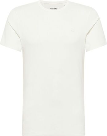 Style Allen Tops T-Kortærmet Skjorte Cream MUSTANG