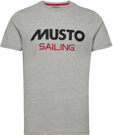 Musto Tee T-shirts Short-sleeved Grå Musto*Betinget Tilbud