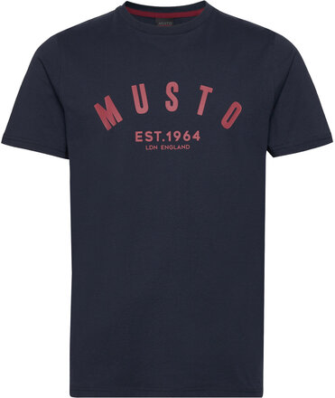 M Marina Musto Ss Tee T-shirts Short-sleeved Marineblå Musto*Betinget Tilbud