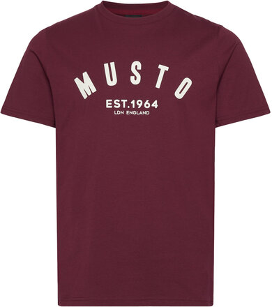 M Marina Musto Ss Tee T-shirts Short-sleeved Burgunder Musto*Betinget Tilbud