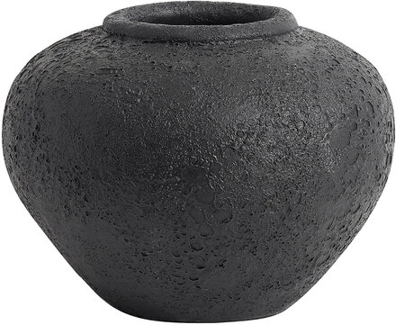 Jar Luna Black 18 Home Decoration Vases Svart Muubs*Betinget Tilbud