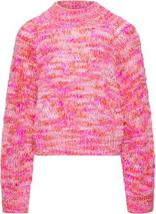 Nkfnabbel Ls Short Knit Tops Knitwear Pullovers Pink Name It
