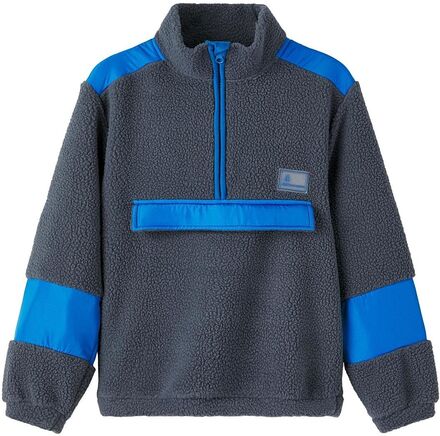 Nkmnafarve Ls Teddy Pullover Outerwear Fleece Outerwear Fleece Jackets Blue Name It