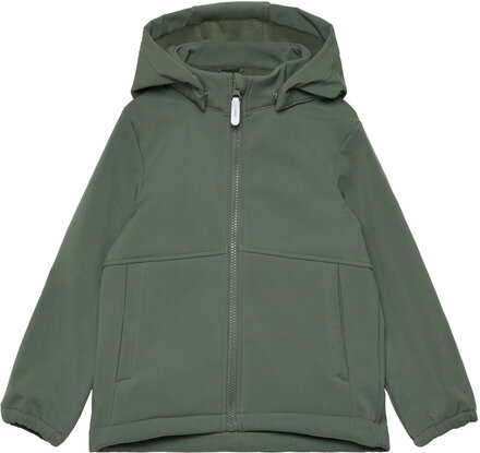 Nmmalfa08 Softshell Jacket Magic Fo Tb Outerwear Softshells Softshell Jackets Khaki Green Name It