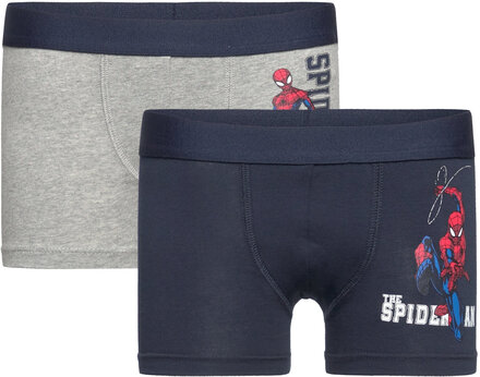Nmmnoz Spiderman 2P Boxer Mar Night & Underwear Underwear Underpants Multi/mønstret Name It*Betinget Tilbud