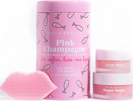 Pink Champagne Lip Care Value Set Hudplejesæt Nude NCLA Beauty